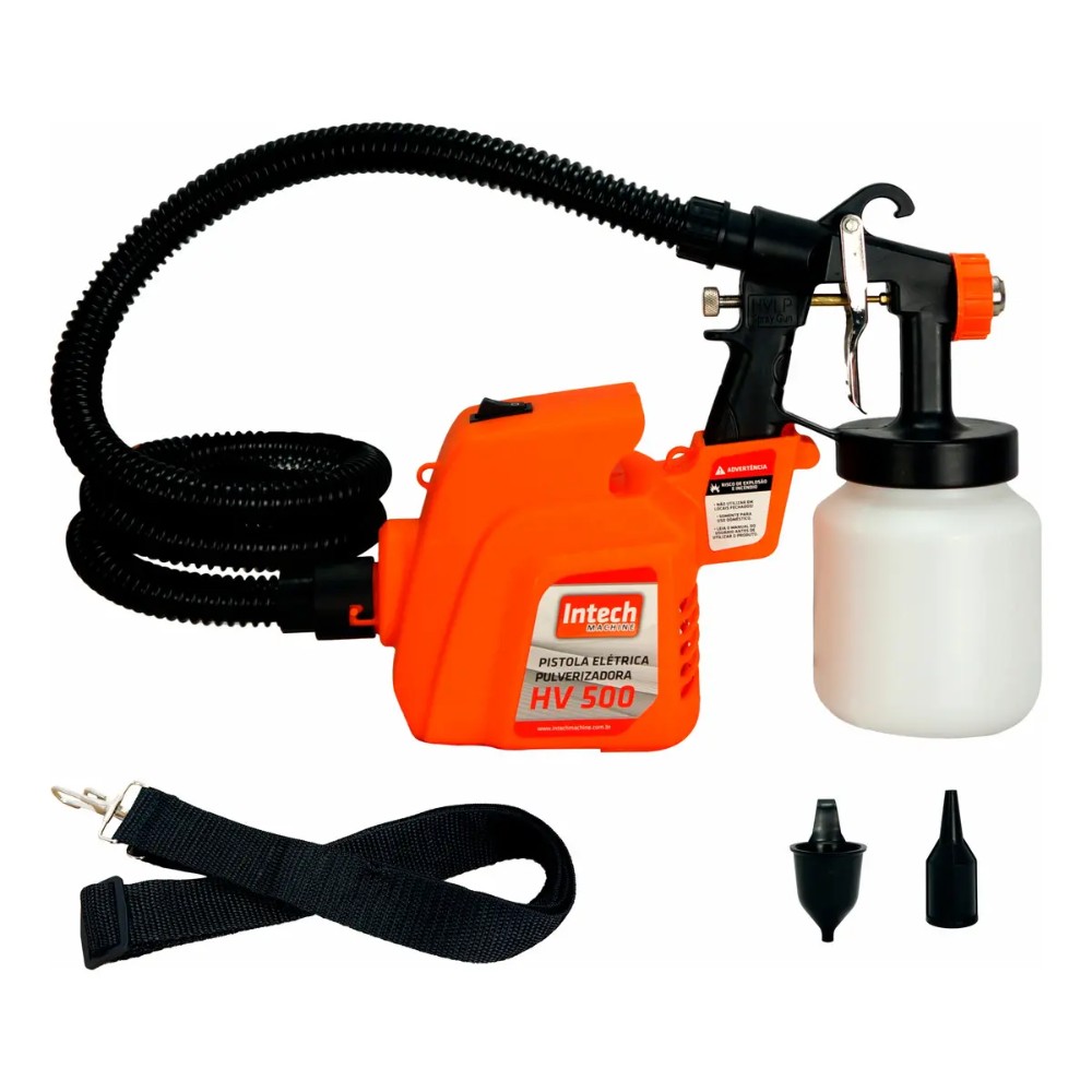 Pistola de Pintura Pulverizadora Elétrica 450W HV500 Intech