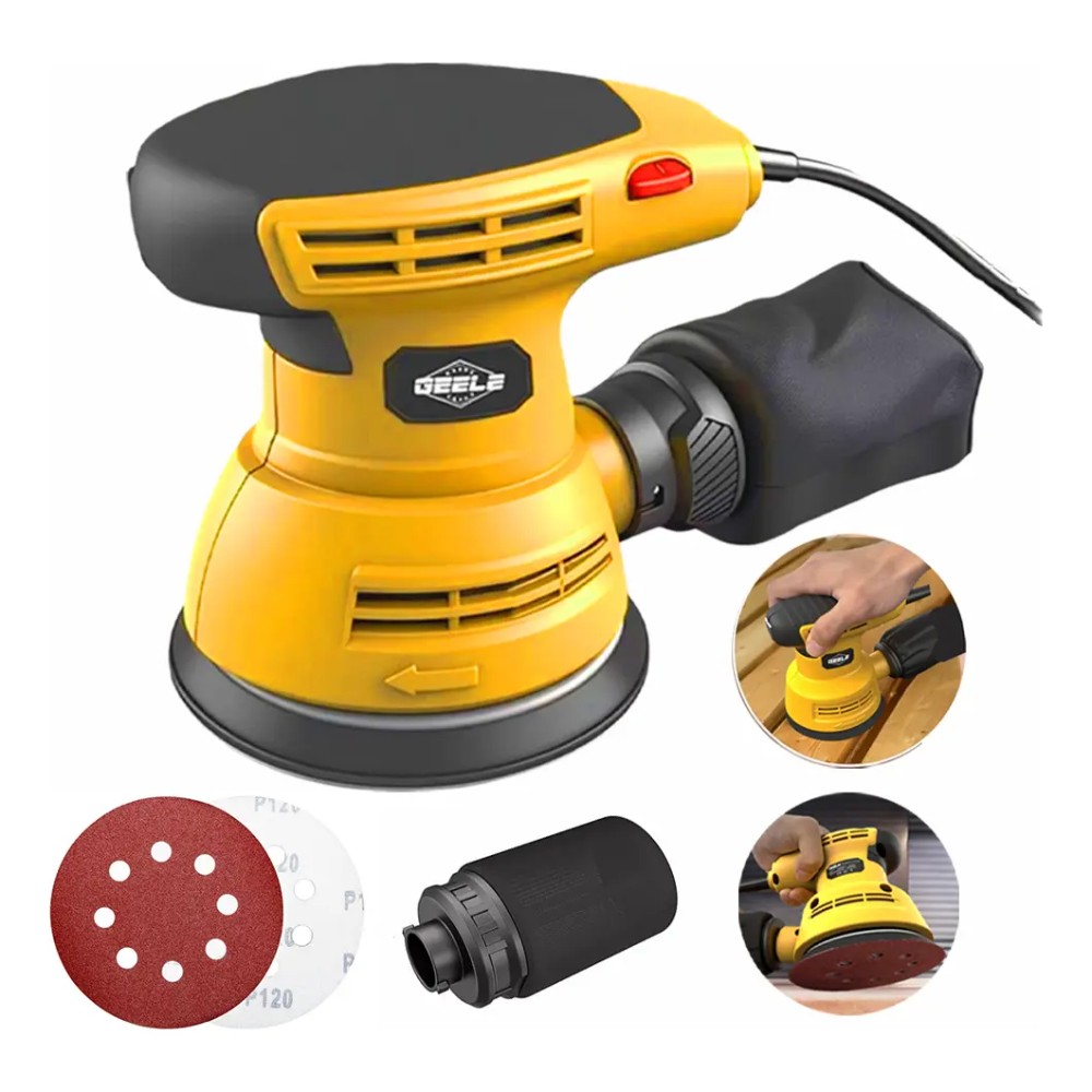 Lixadeira Orbital 600W 16000 RPM 5 Polegadas Bivolt